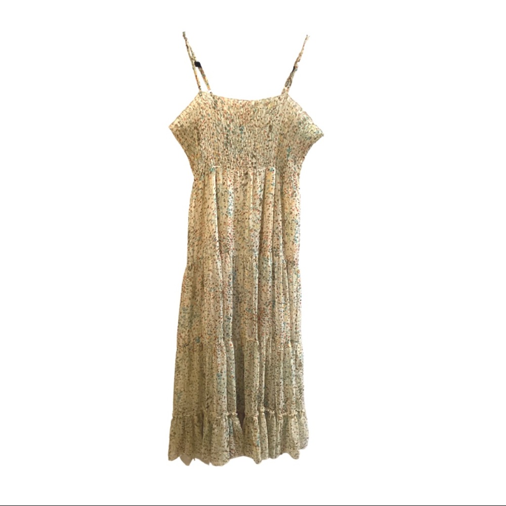 Colorful lightweight spaghetti strap maxi dress